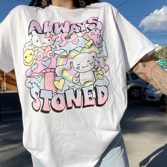 Always Stoned Hello kitty shirt